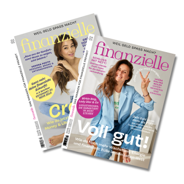 Titelbilder der aktuellen sowie der vergangenen Auusgabe aufgefächert