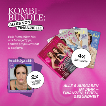 Abgebildet sind aufgefächerte Zeitschriften auf einem pinken Hintergrund