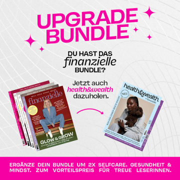 Abgebildet sind zwei Titelbilder auf pinkem Hintergrund