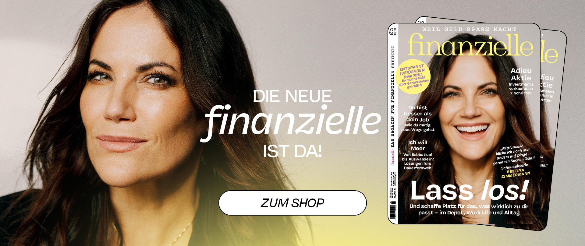 Das Titelbild der Ausgabe zeigt Verona Pooth sitzend auf dem Boden
